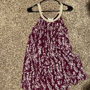 SM Charming Charlie flower dress purple & gold